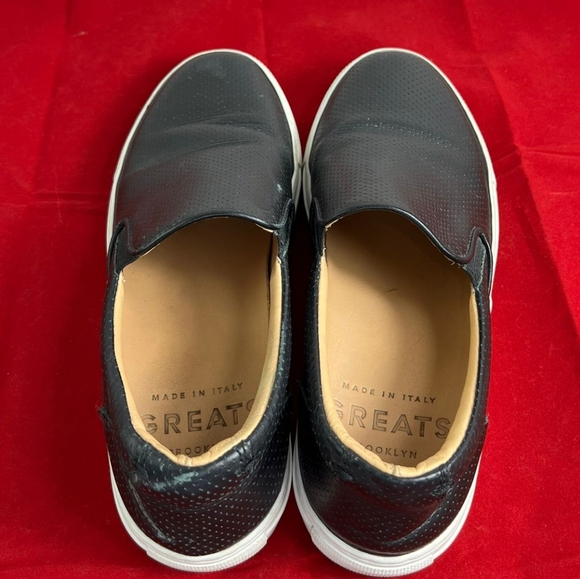 Greats Brooklyn Women's Wooster Perforated Leather Slip On Loafers Sneakers, 7 - Picture 8 of 12